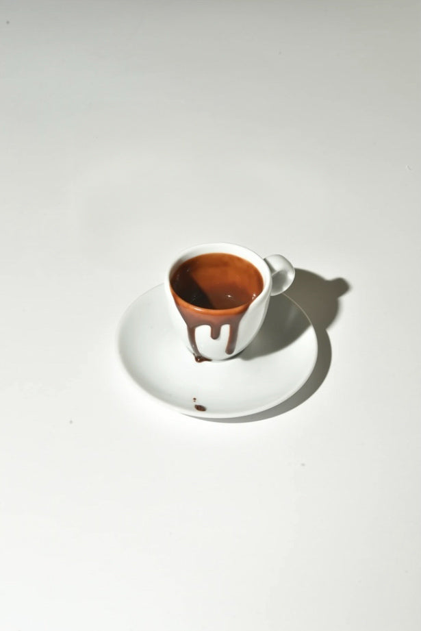 Royal Porcini Mushroom - Hot Chocolate Dessert with a Mini Ceramic Cup